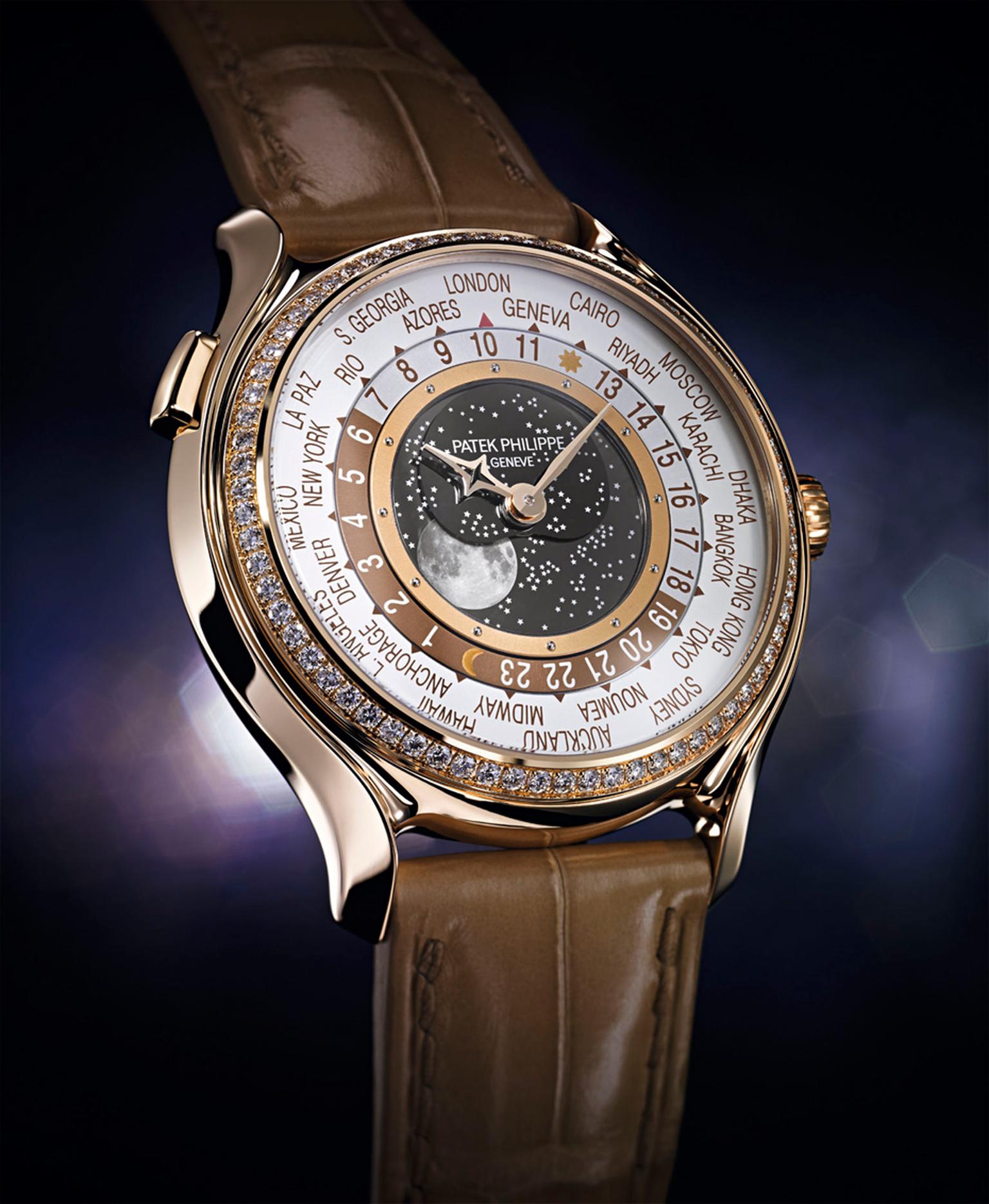 Patek Philippe World Time Moon gives the Moon which has