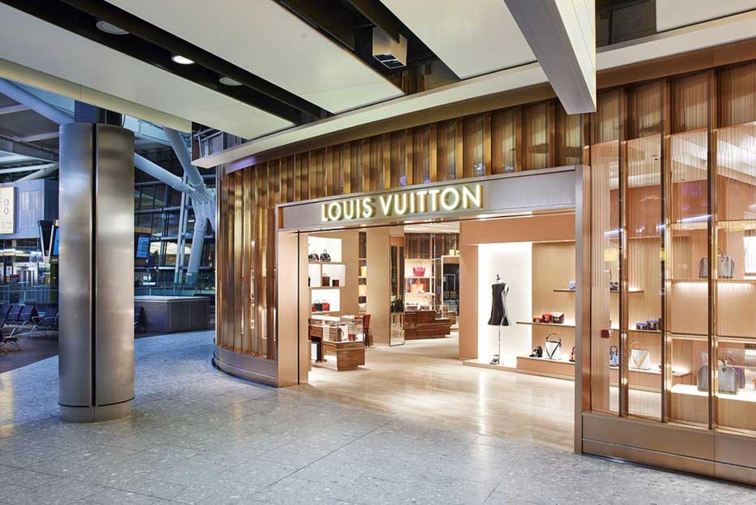 Louis Vuitton has opened its first airport store in Europe at Heathrow’s Terminal 5.