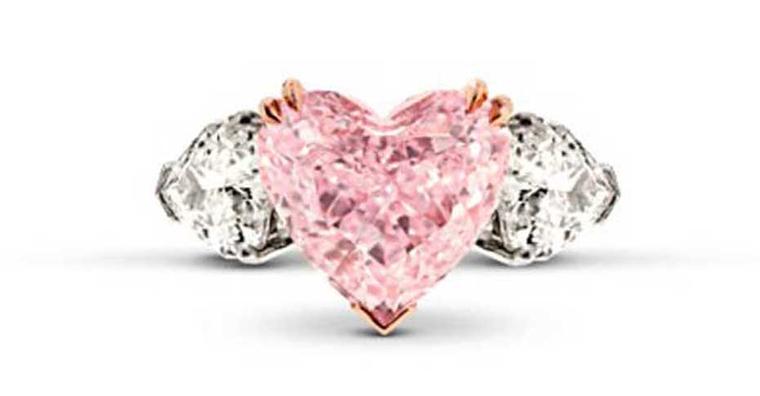 The Star Diamond Pink Heart ring.