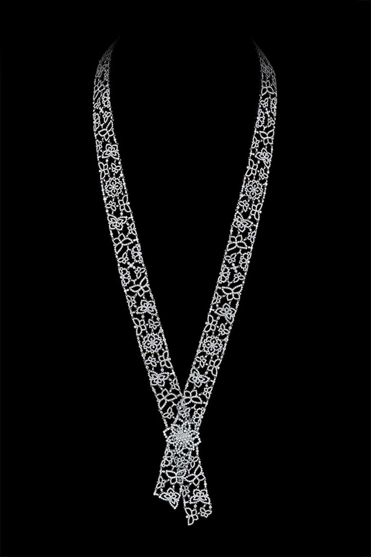 White gold and diamond necklace from Alexander Arne's new SnowChic collection.