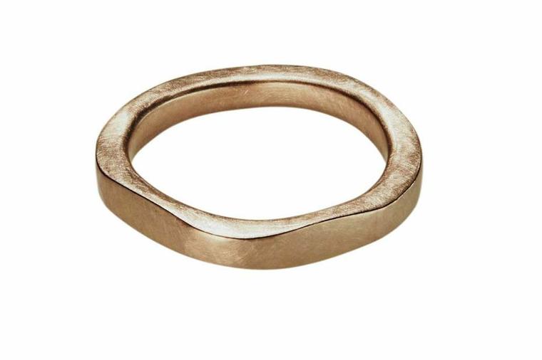 Cox + Power ethical wedding band in Fairtrade rose gold.