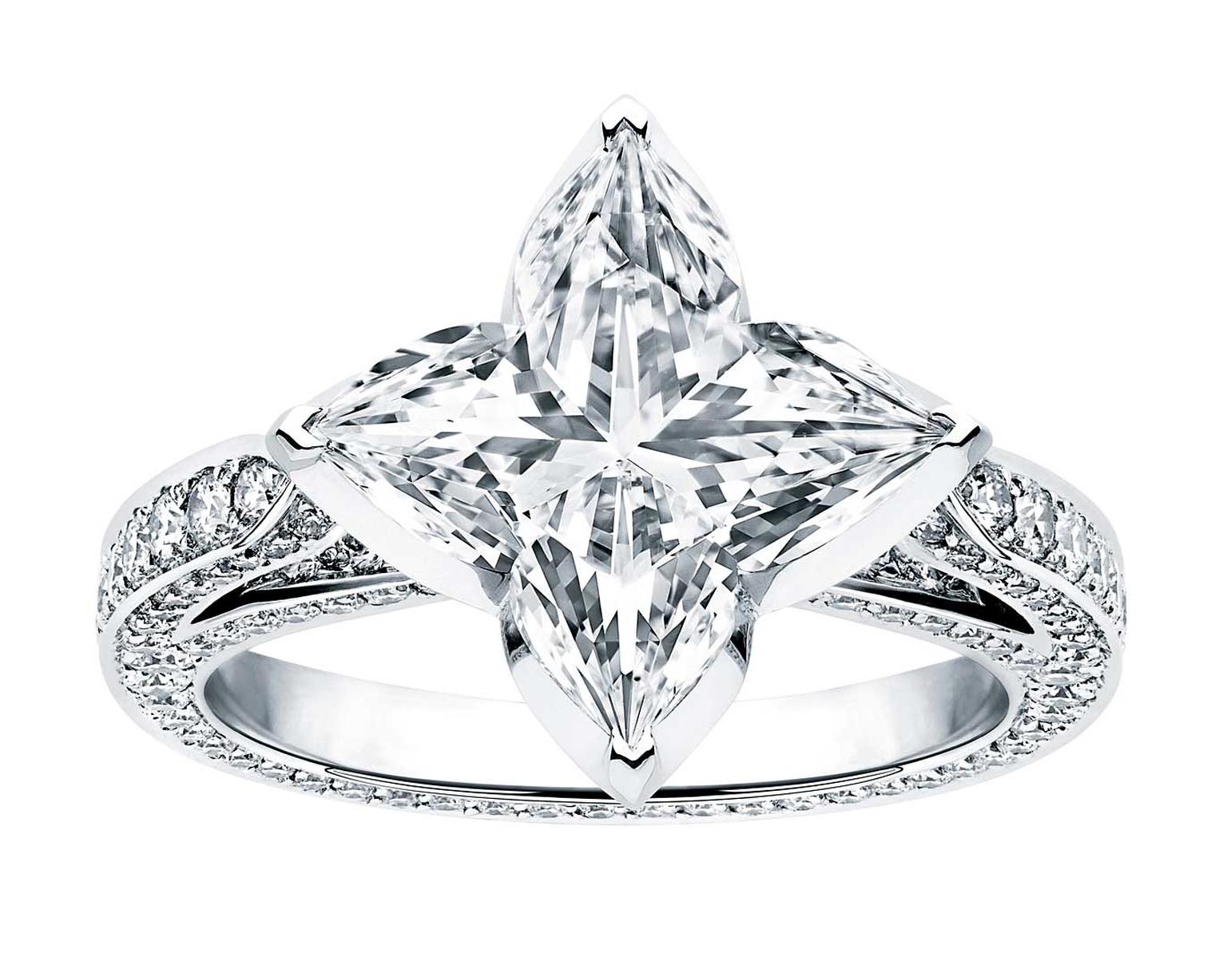 star cut diamond ring