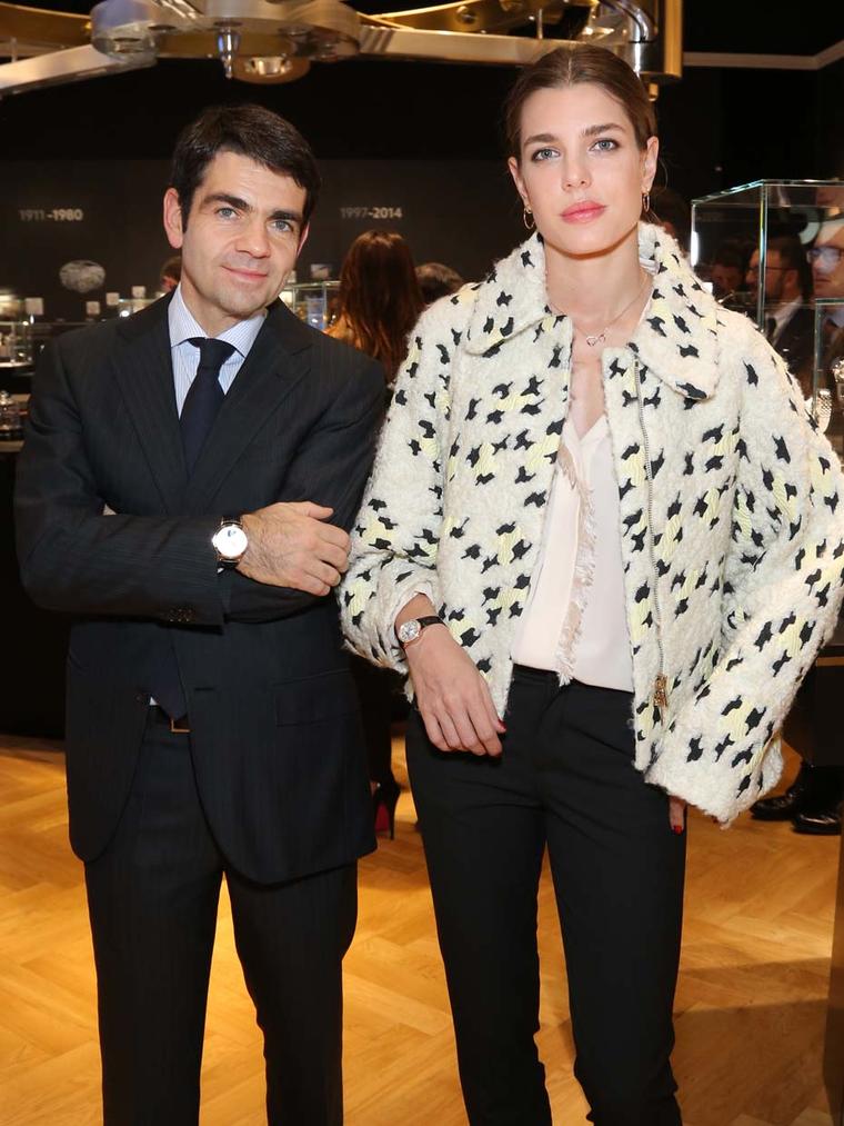 Charlotte Casiraghi with Montblanc CEO Jerôme Lambert, who commented: "She displays all the attributes of the contemporary Bohème lady: independent, sophisticated, inspired, talented and pioneering with an uncompromising commitment to perfection in everyt