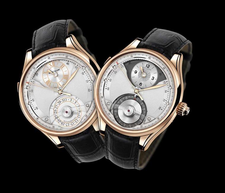 Montblanc Metamorphosis II watch is a master of transformation allowing you to view the conventional hour, minute, seconds and date on one dial, and chronograph functions on the dial hidden below.