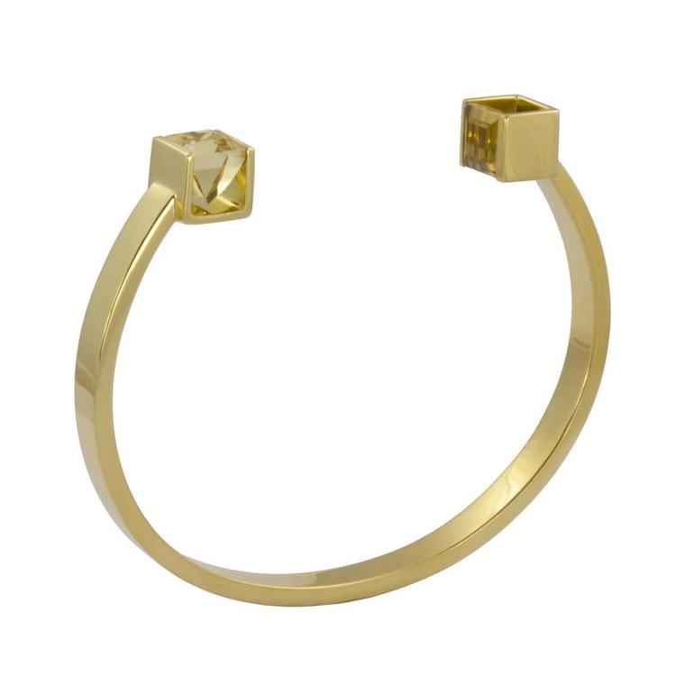 Kattri Quadrant yellow gold and citrine bracelet (£4,250).