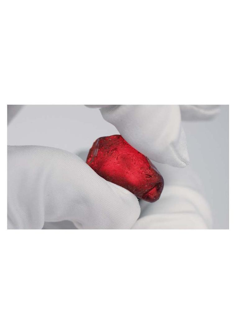 Gemfield 40 carat African ruby.