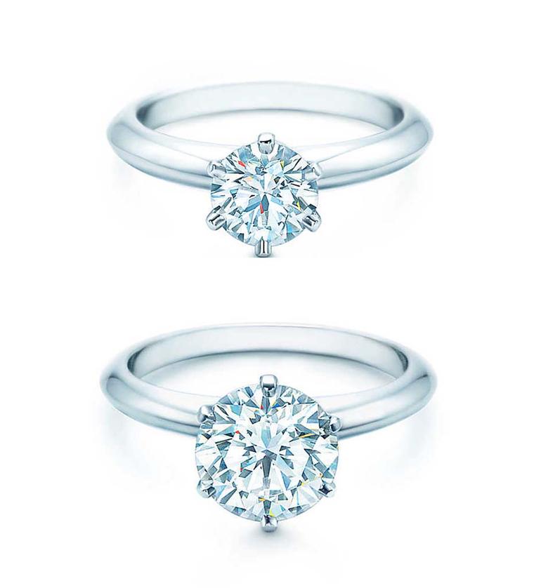 1 carat diamond Tiffany setting engagement ring