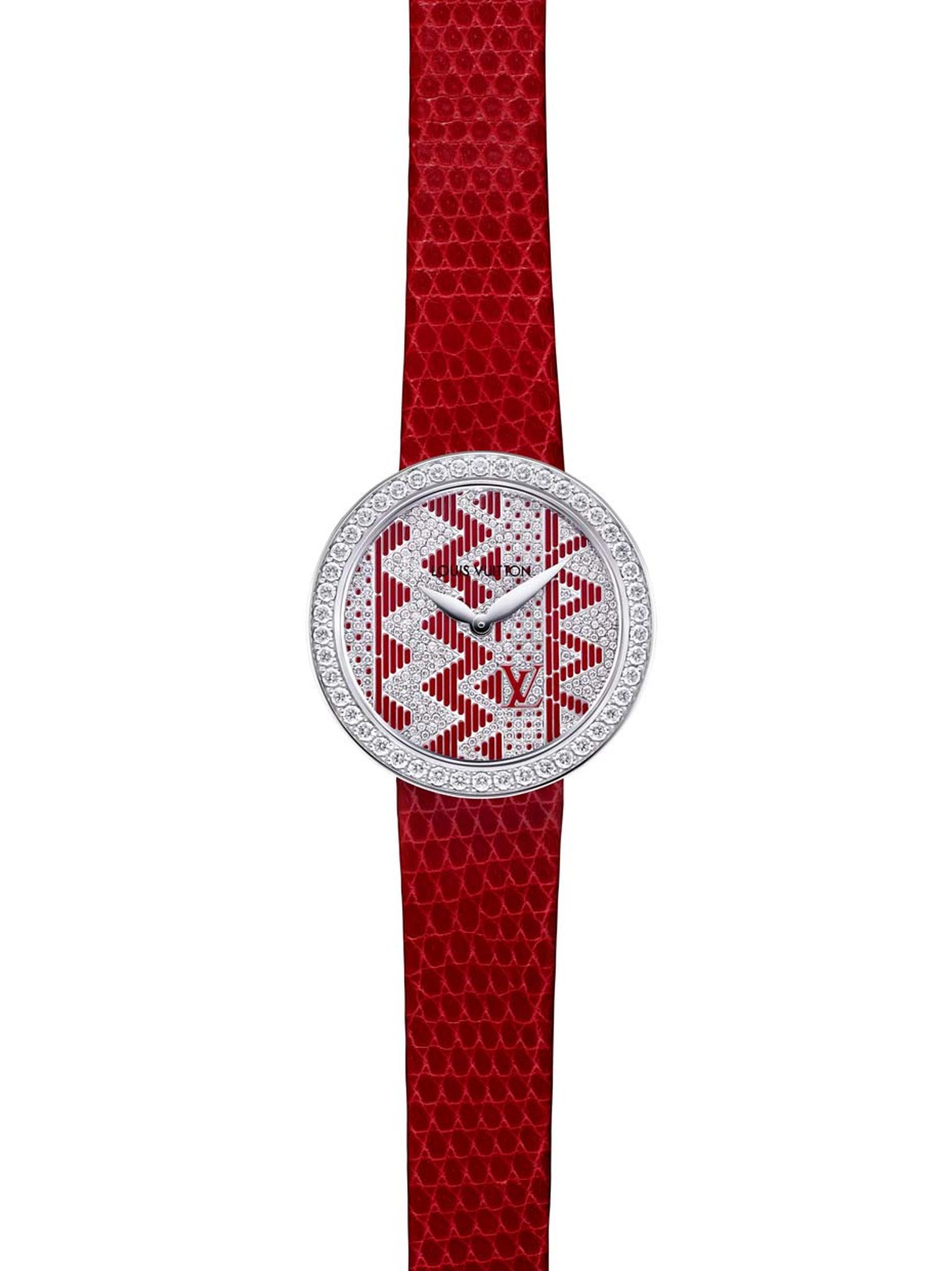 Chevron jewellery watch, Louis Vuitton