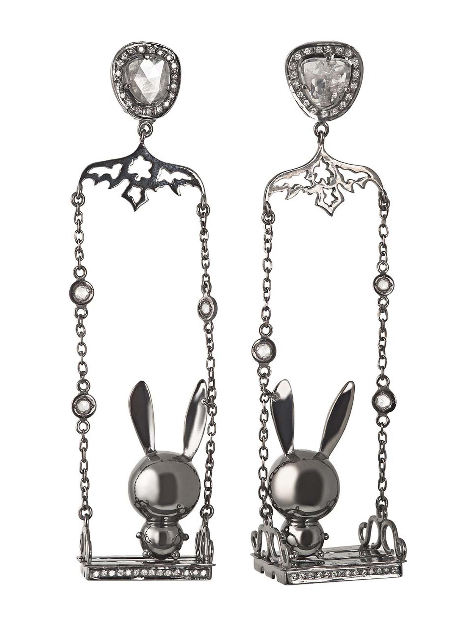 Easter jewellery: ruby-eyed rabbits and bejewelled bunnies