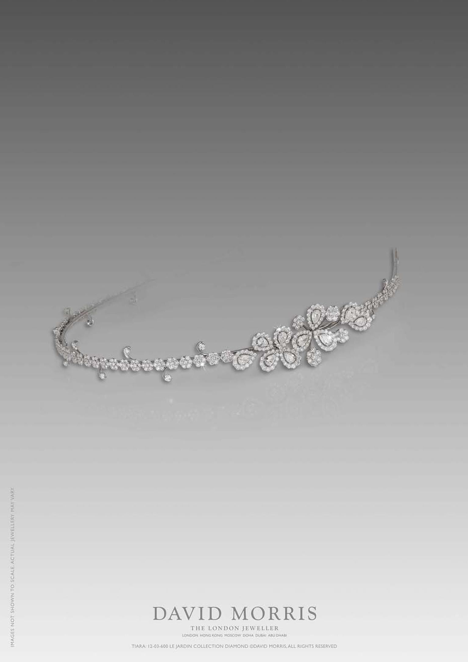 This pretty white gold and diamond headpiece from David Morris jewellery would make a stunning bridal tiara.