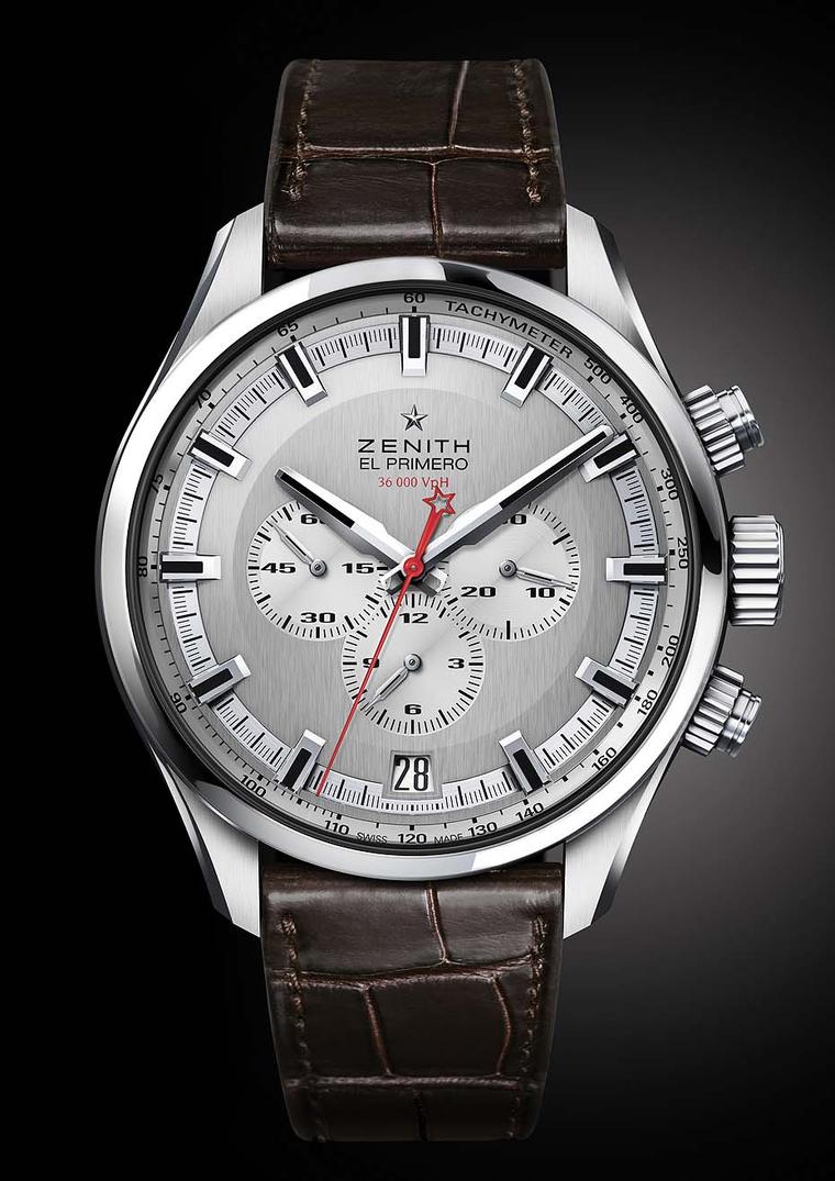 The new Zenith El Primero Sport chronograph collection is the worthy heir to its forebear El Primero, the world's first high-frequency, automatic chronograph presented in 1969. Presented in an imposing 45mm diameter case, the crown and pushers have been r