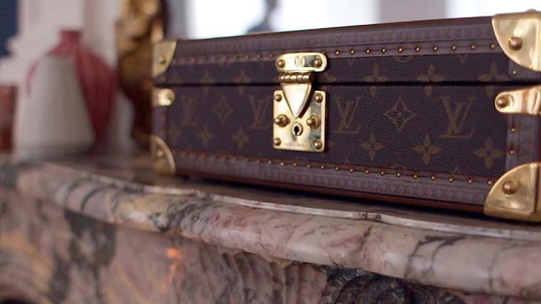 The famous monogram pattern found on Vuitton's Victorian steamer trunks is used in the house's watch and jewellery collections.