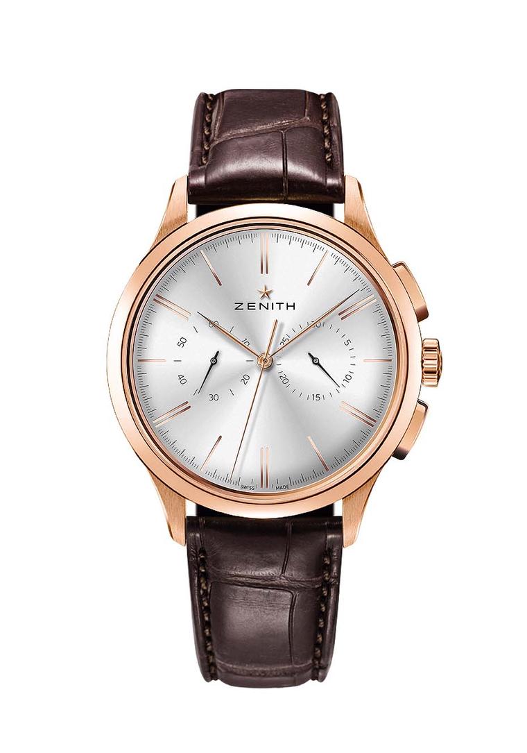 Zenith El Primero Chronograph Classic is one of the most handsome chronograph watches on the market today. With its lean 42mm rose gold case and cambered dial with bi-compax display, this watch is a classic for tomorrow.