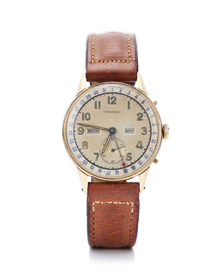 The original Tiffany & Co. gold watch given to US President Franklin D. Roosevelt on his birthday in 1945, and the inspiration behind the CT60 collection. With its day, date, month, small seconds and chronograph functions, Roosevelt wore his watch to the 