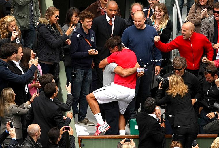 Rafael Nadal at the French  Open 2012