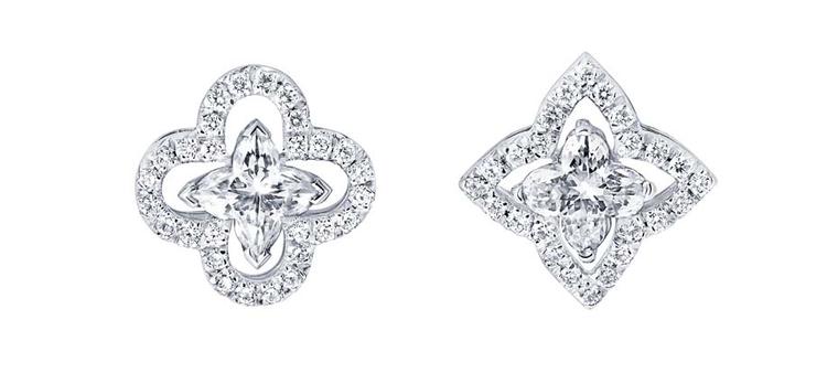 Louis Vuitton LV Floragram Earrings White Metal & Resin