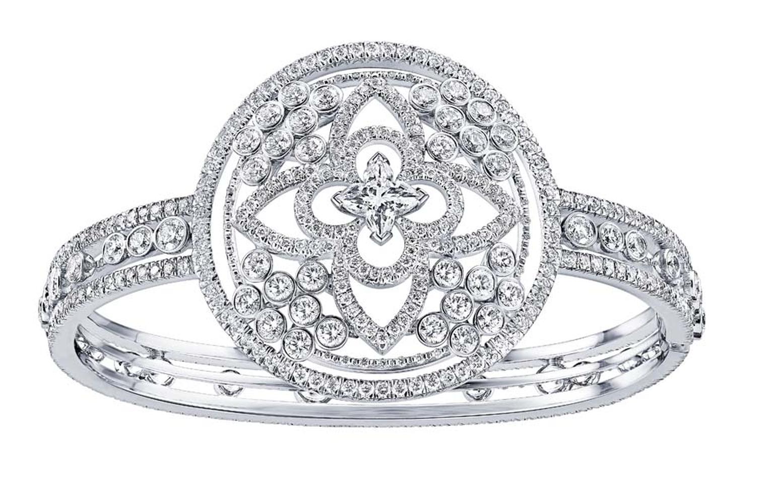 Monogram Fusion Platinum and Diamond Engagement Ring - 