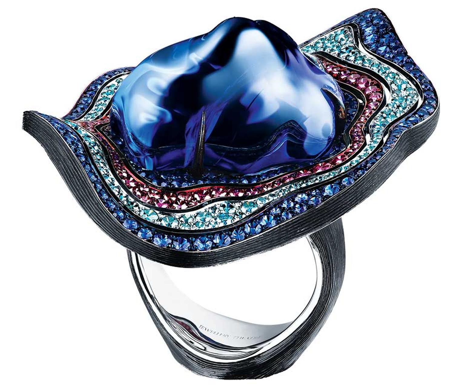 Jewellery Theatre baroque tanzanite ring.