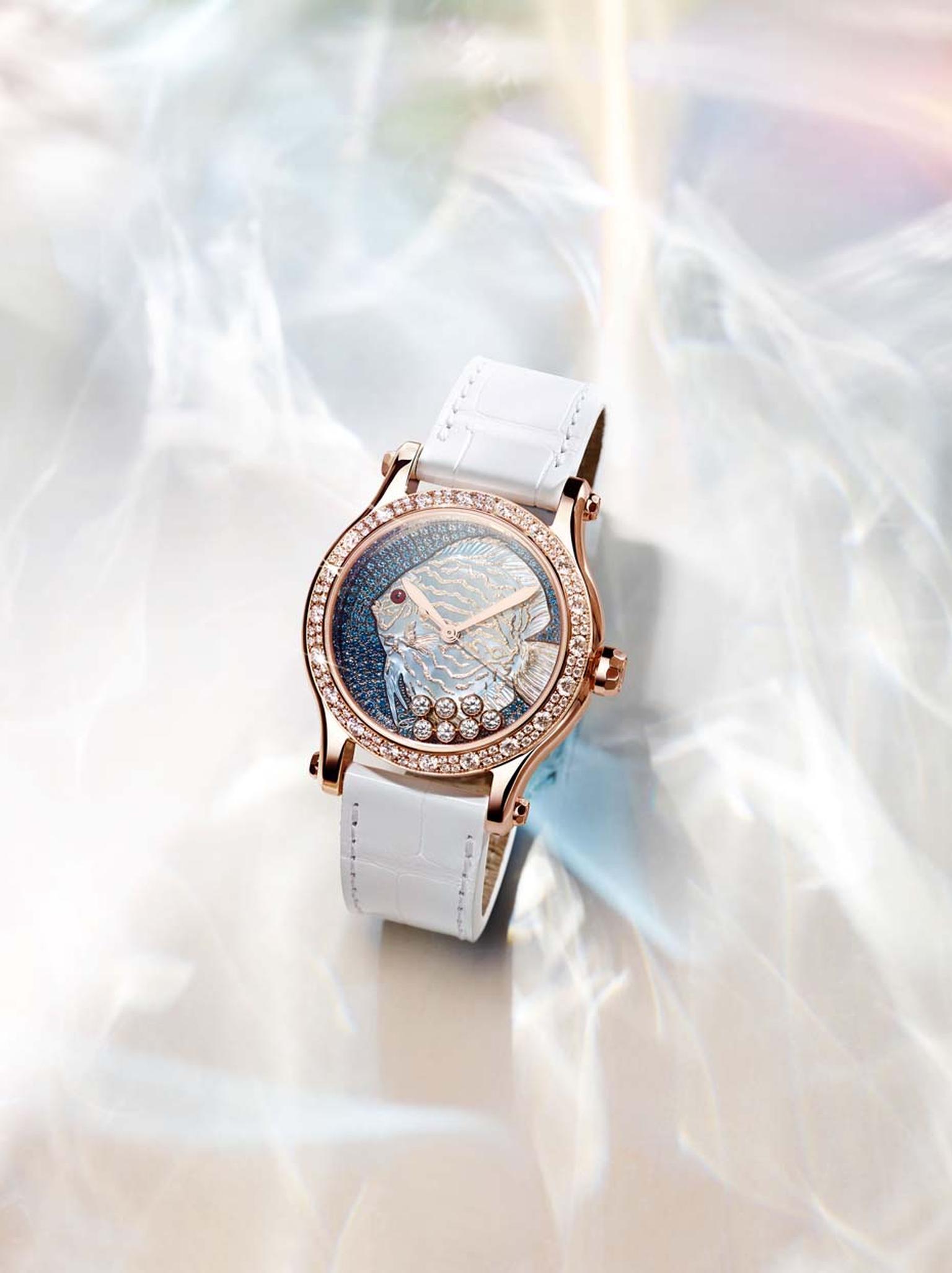 Butterfly and fish watches_Chopard_Happy fish watch white strap.jpg