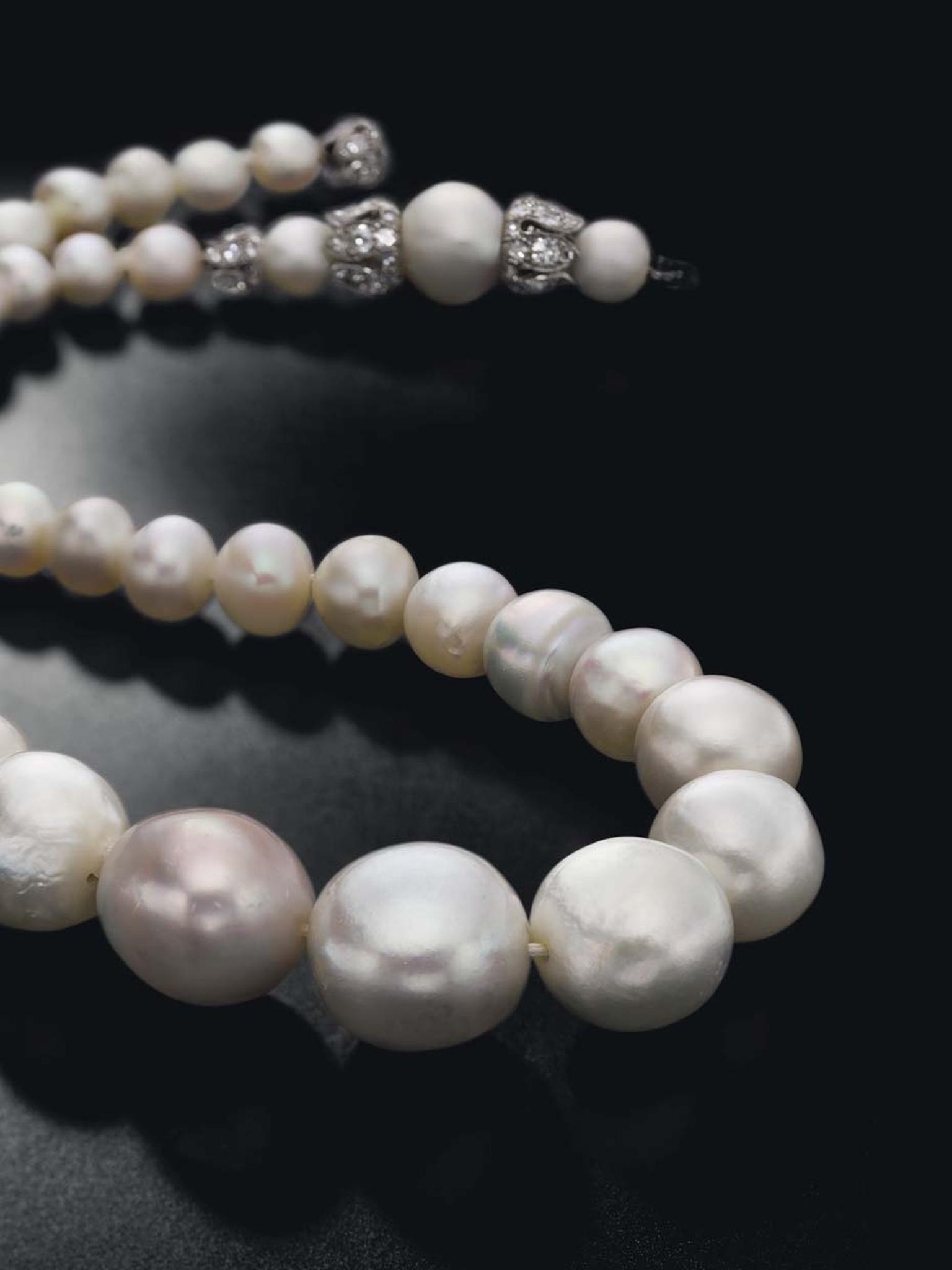 This single-strand, natural saltwater pearl necklace sold for $3.89 million at Christie's Magnificent Jewels auction on 13 May 2015.