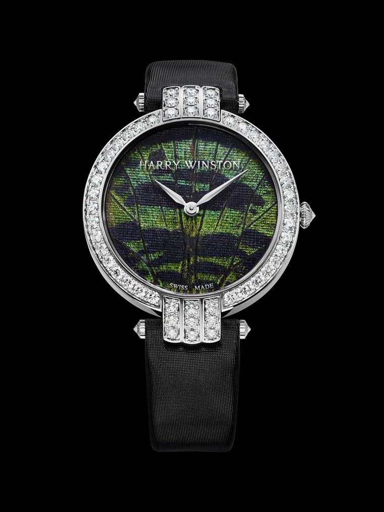 Harry Winston Premier Precious Butterfly watch - close up