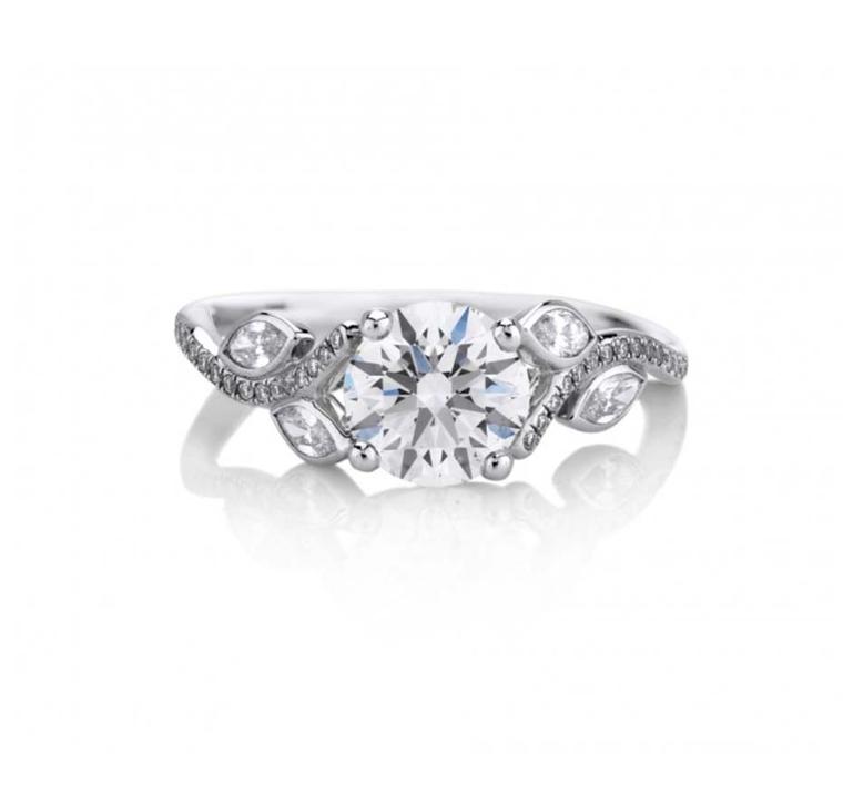 Floral engagement rings: petal perfect diamond rings to match the  springtime mood