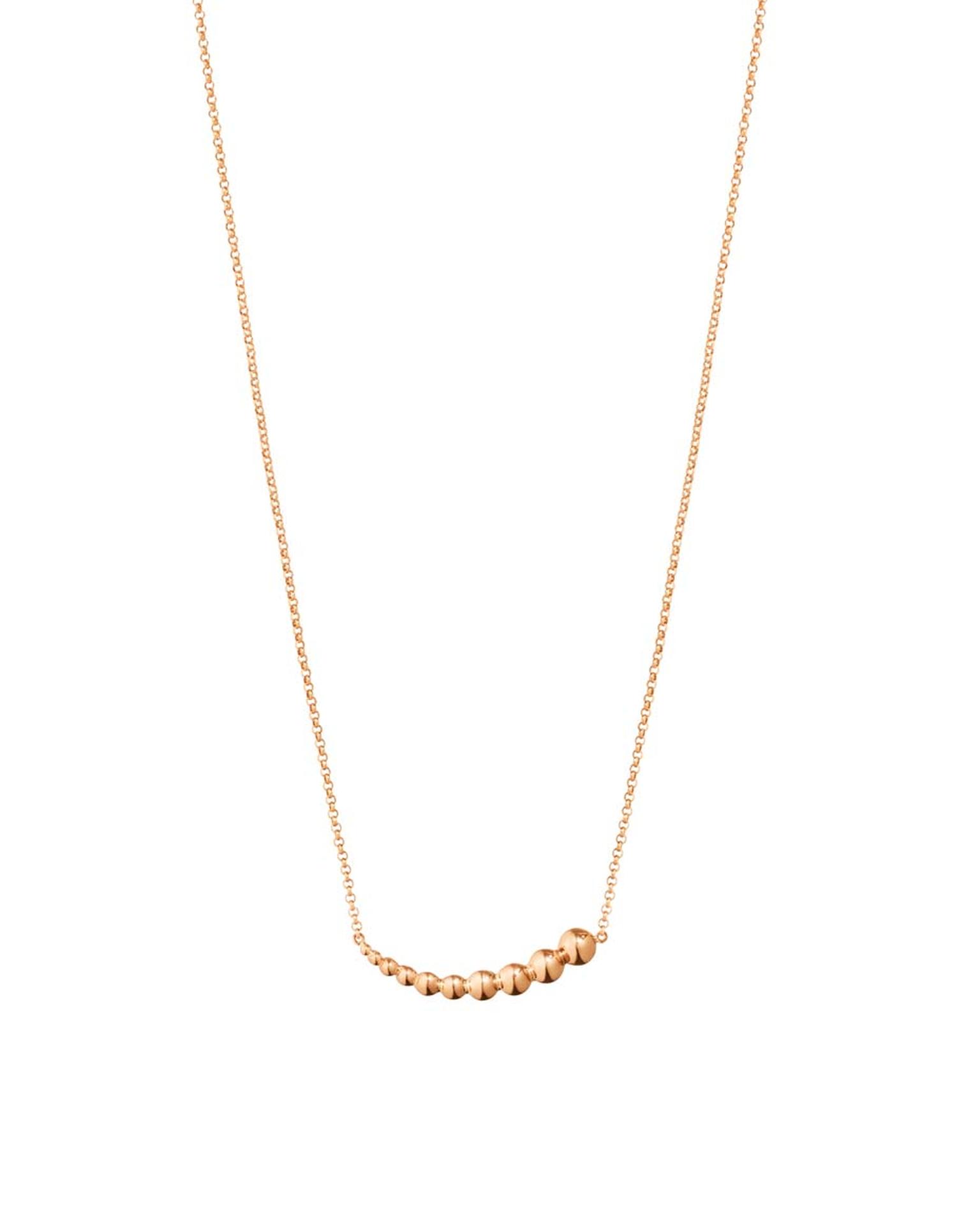 Georg Jensen rose gold pendant necklace from the Moonlight Grapes collection.