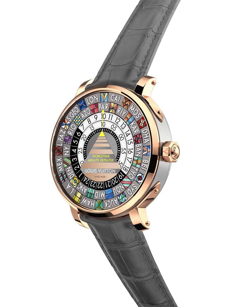 Louis Vuitton's Worldtime Minute Repeater is an ideal watch for globetrotters and businessmen with a taste for complications and originality.