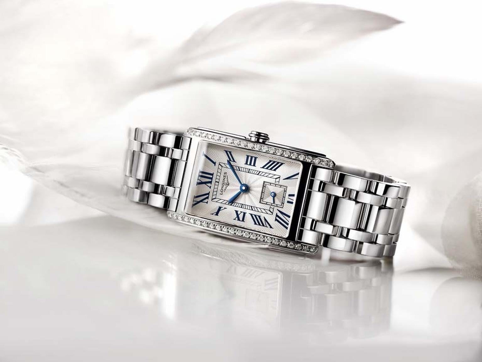 Mothers Day Watches US_Longines_Dolce Vita stainless steel watch with diamonds side.jpg
