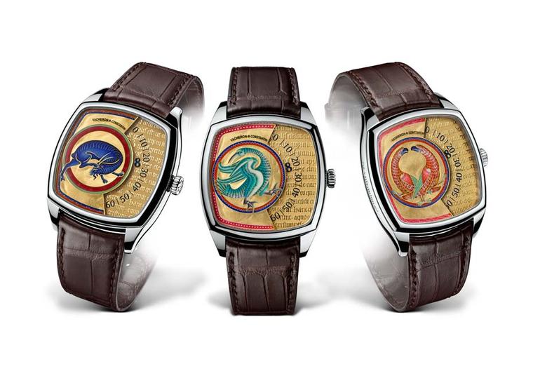 Vacheron Constantin has recreated the illuminating beauty of the Aberdeen Bestiary with its Métiers d'Art Savoirs Enluminés collection of men's watches featuring three different beasts from the historical manuscript. Each model is a limited edition of jus