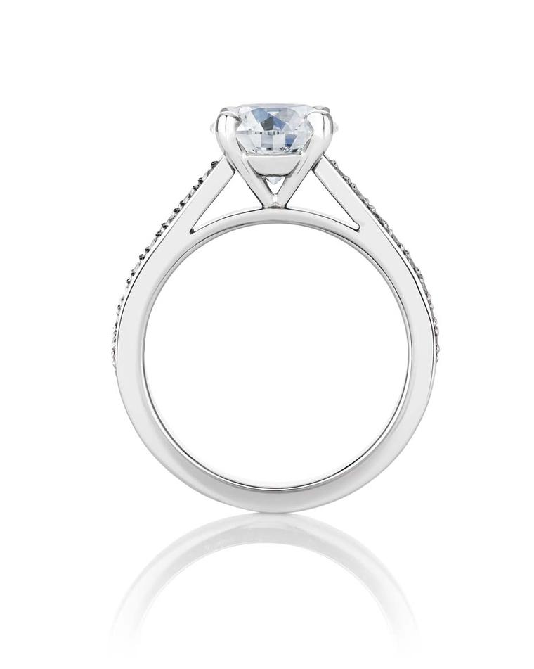 The new De Beers Old Bond Street engagement ring is available with a diamond of 1.50 or 2.00ct. It sits alongside the existing collection of De Beers engagement rings, which includes the newly launched Infinity diamond solitaire ring.