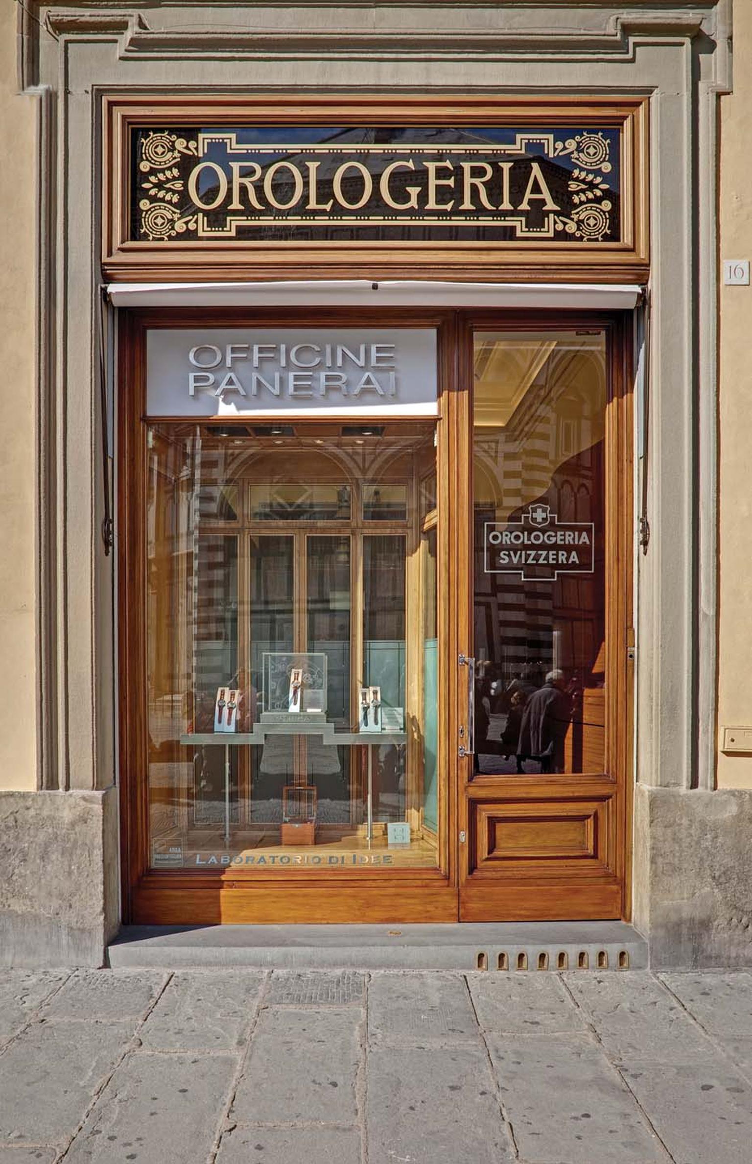 Panerai boutique in Florence today.