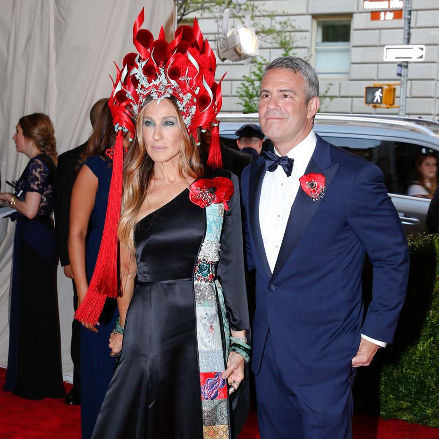 Sarah Jessica Parker may have divided opinion with her Philip Treacy flaming headdress, but her choice of high-street gown by H&M and Cindy Chao Winter Branches brooch, Jennifer Fisher custom-made jade bracelets and Fred Leighton diamond drop earrings was