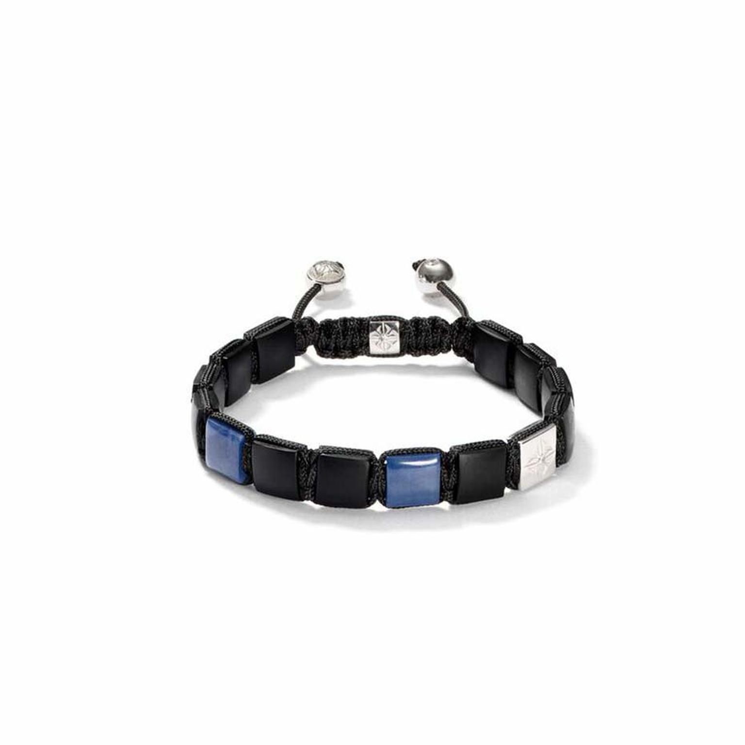 Shamballa Jewels Lock bracelet featuring blue sapphires.