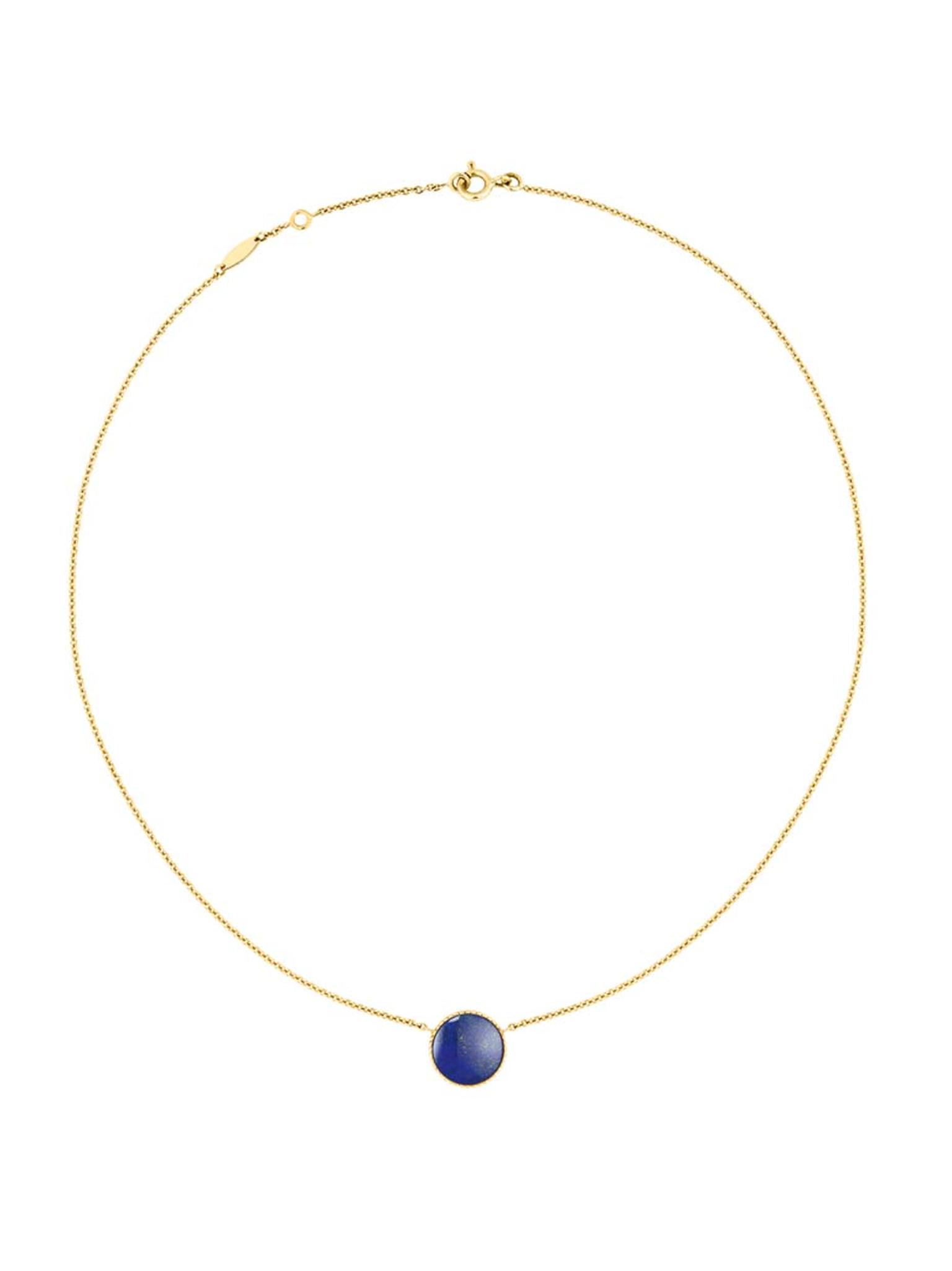 The gemstones featured in Dior's Rose Des Vent collection are said to make reference to ship rigging and the ocean, and this lapis lazuli stone perfectly reflects the colour of the ocean at night.