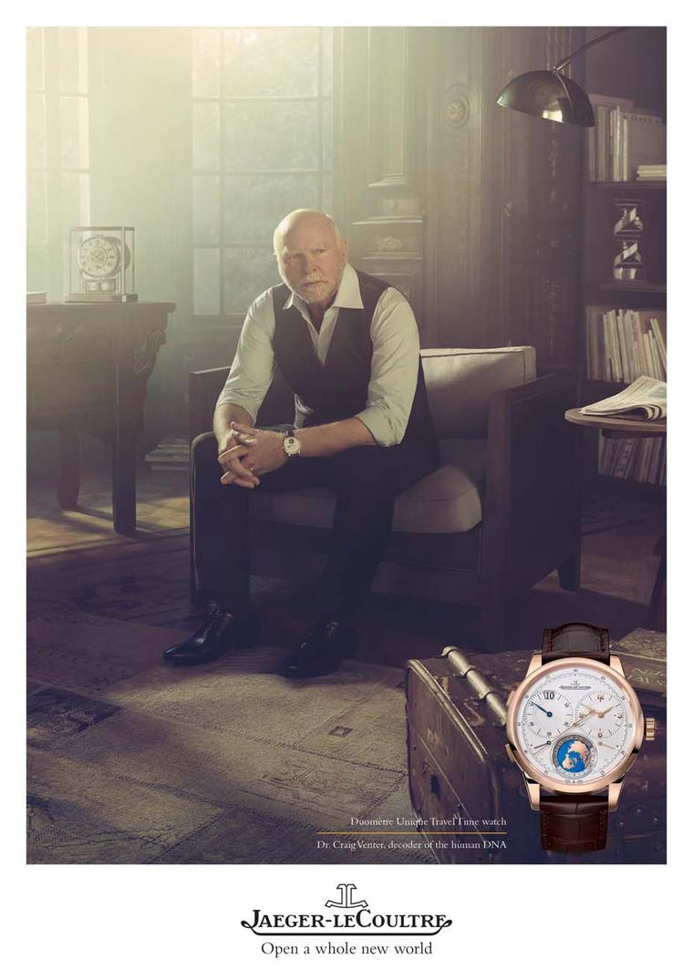 Sitting in his study, his gaze resting on a distant point, lost in thought, Dr Craig Venter wears the highly complex Duomètre Unique Travel Time watch on his wrist.