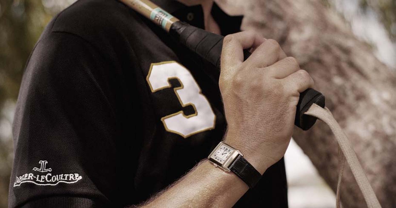 Polo champion, Eduardo Novillo Astrada wears a Jaeger-LeCoultre's Reverso watch in their new inspiring advertising campaign.