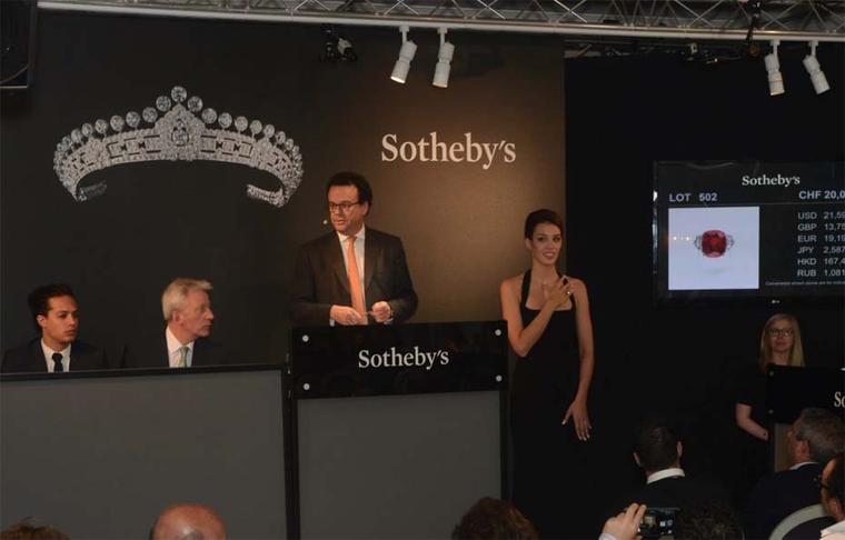 The sale of the record-breaking Sunrise Ruby helped take the total sales at Sotheby’s Geneva to a dizzying $160.9 million, the highest total ever for a jewellery auction.