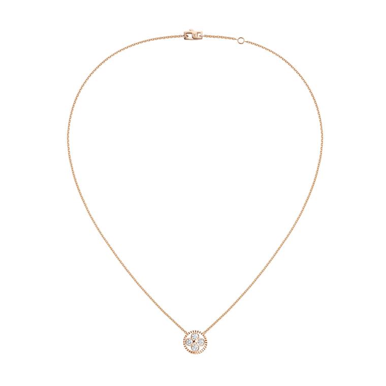 Louis Vuitton Vintage - Quatrefoil Diamond Necklace - White Gold