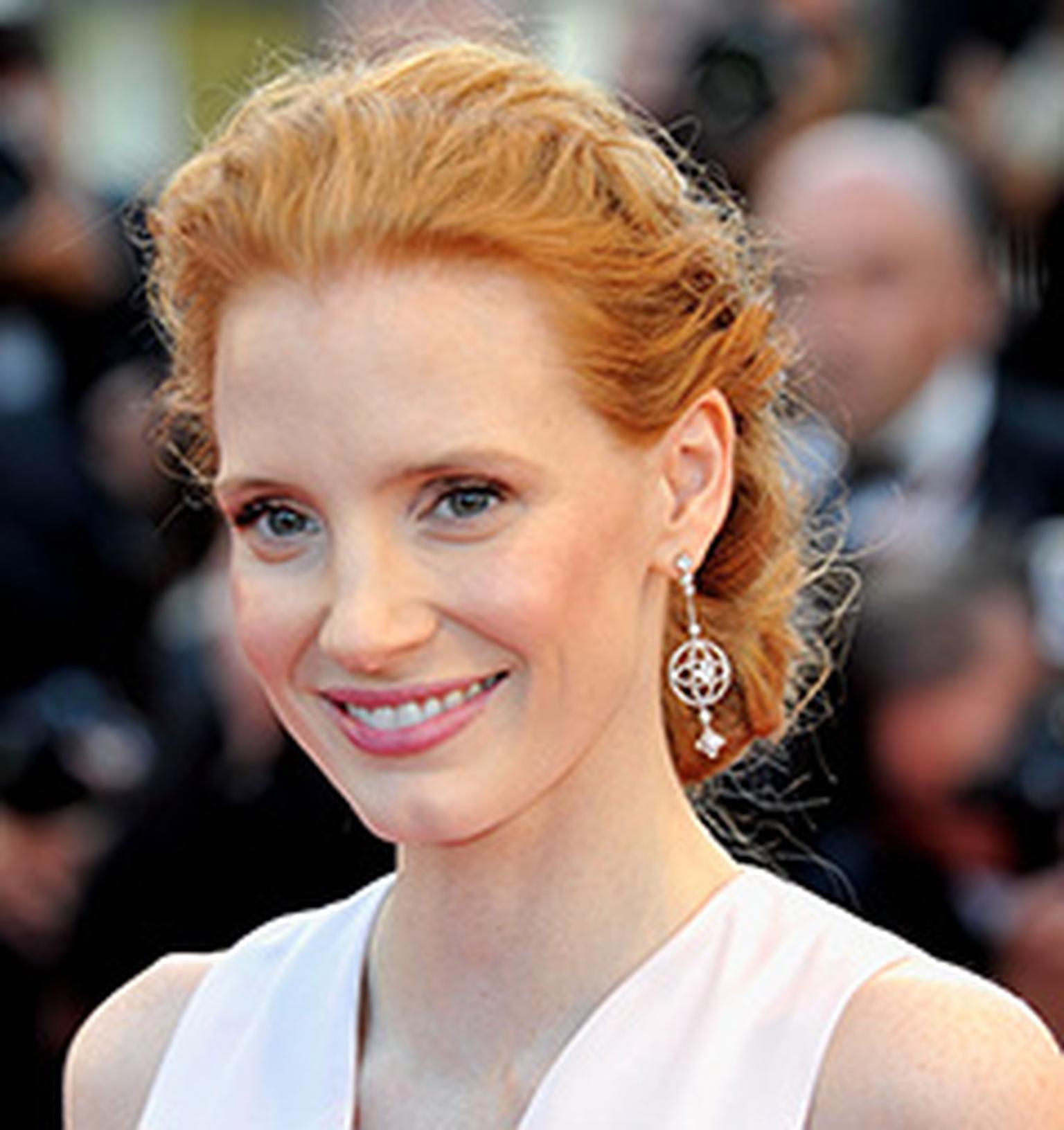 Jessica Chastain wore Louise Vuitton earrings Les Ardentes