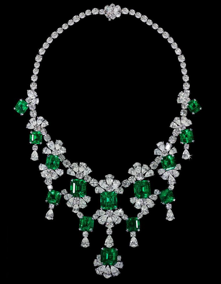 David Morris Colombian-Emerald-Diamond-Necklace
