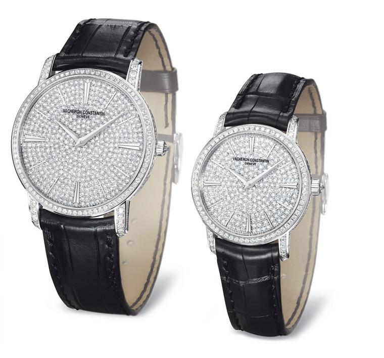 Vacheron Constantin Metiers d’Art watch with leather strap.