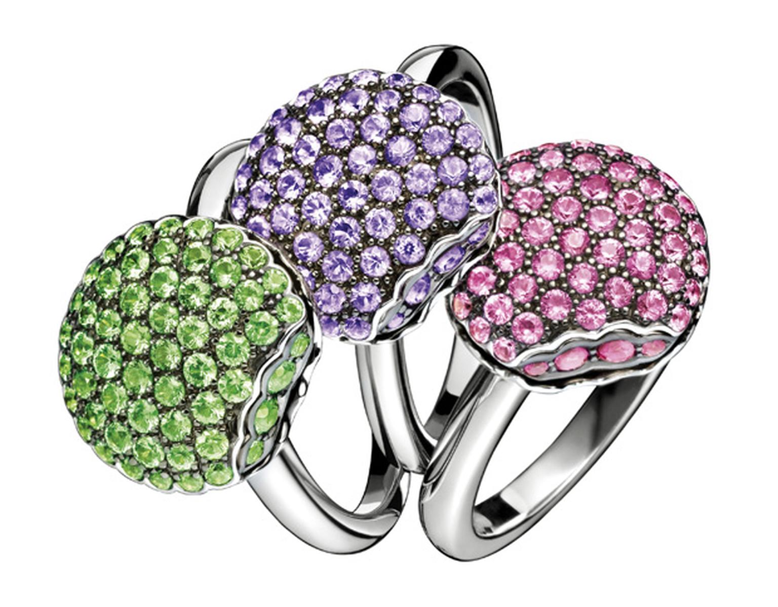 Boucheron Mini Macroon rings