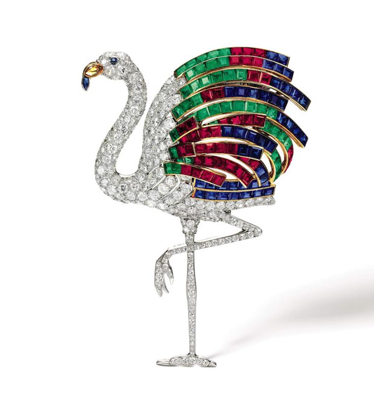 Lot 20 Cartier Flamingo Clip 1940