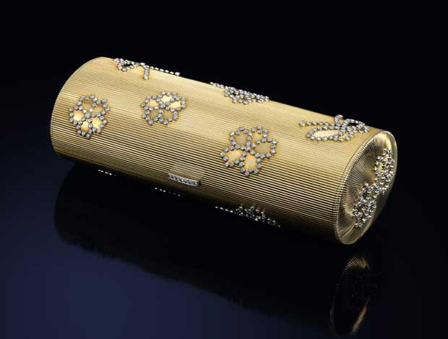 Lot 10 Cartier Gold and Diamond Necessaire du Soir