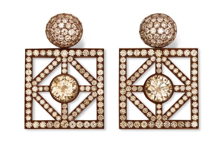 Hemmerle-Earrings-Copper-white-gold-2-diamonds-light-brown-and-diamonds-light-brown-0621