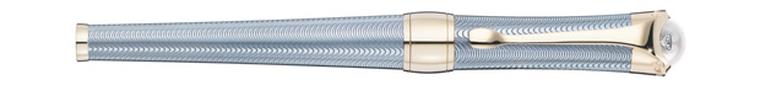Montblanc Mediterranee pen in silver with blue lacquer