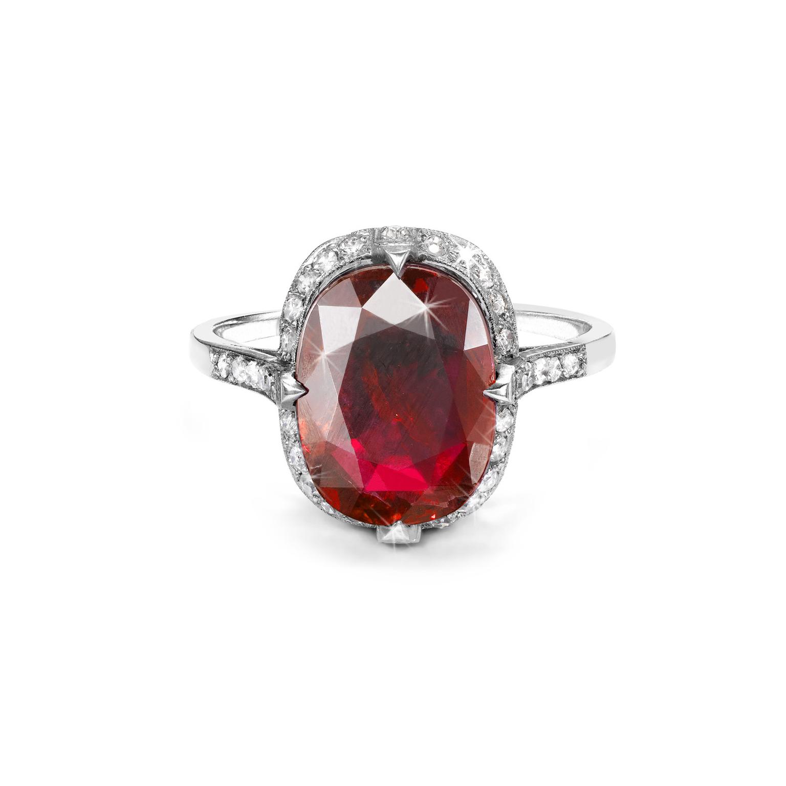 Pragnell Burmese Ruby ring