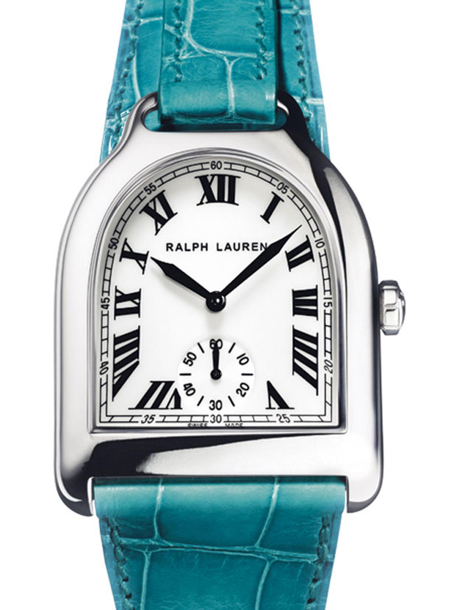 Ralph Lauren Stirrup watch in white gold