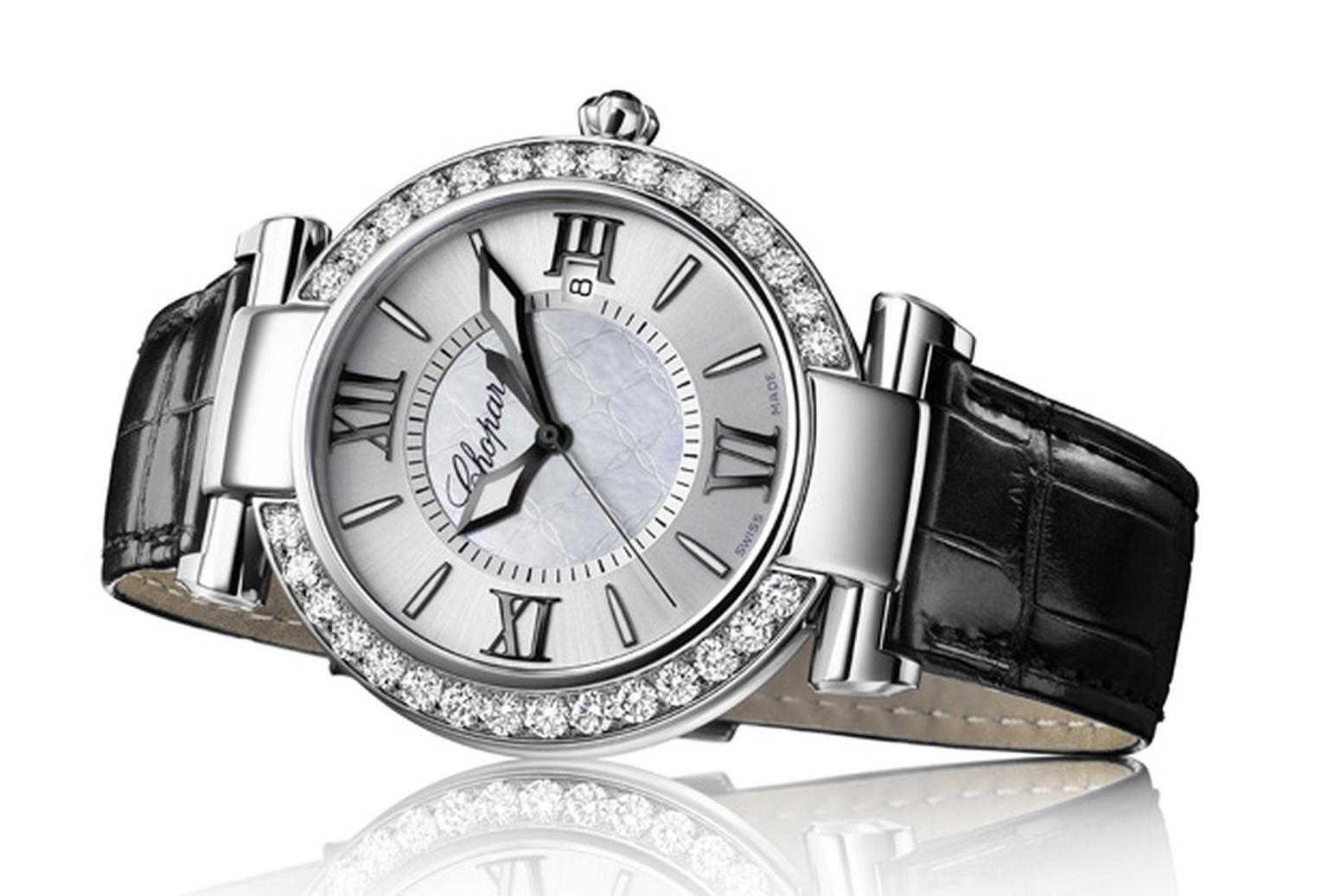 Chopard Imperiale in stainless steel with diamond bezel